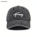 Anrushide Instagram retro gray baseball cap women's summer American washed Original big head circumference trend autumn and winter show face small. 