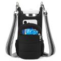 For Men Women Adjustable Strap Water Bottle Holder Phone Pocket Hands-Free Gym Bags Card Pockets Water Bottle Sling Bag Hiking. 