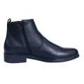 Black Leather  Black Horse Chelsea Boot For Men. 