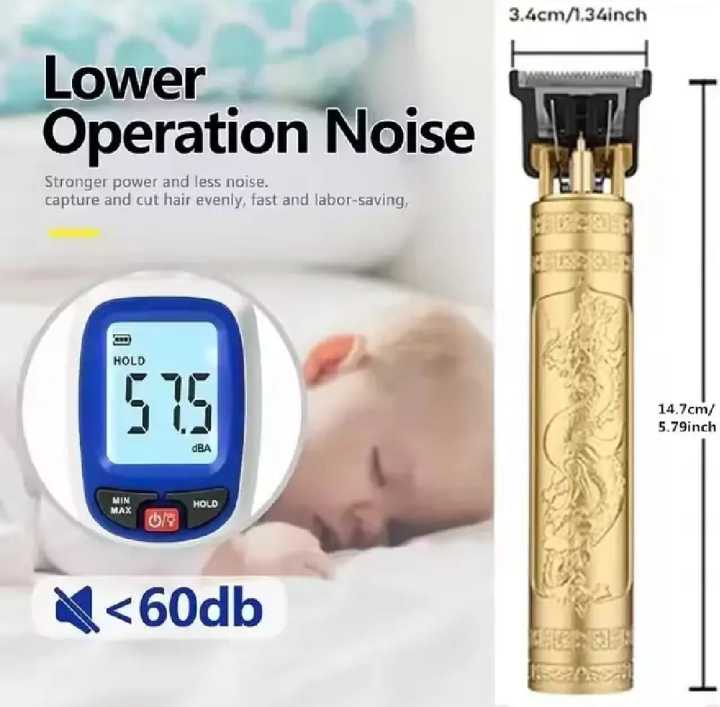 Vintage%20T-9%20Hair%20Trimmer%20Battery%20Removable%20For%20Male%20Plastic%20Body%20-%20Image%203