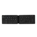 Fashion Slient Wireless Folding Keyboard Mini Rechargeable Bluetooth Keyboard Portable Slim Design Foldable Keyboard Office. 
