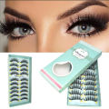 DINGSEN New 10 pairs natural false eyelashes lashes long makeup 3d mink lashes extension eyelash mink eyelashes for beauty. 