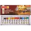 Camel Artist Acrylic Color Set Of 9 Ml Tube In 12 Shades (Set Of 12, Multicolor). 