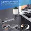 Genuine USB C Hub 8 in 1 Multifunction Adapter for MacBook & Windows- USB Docking Station, 4K HDMI, HDTV, SD, TF card, RJ45, USB C. 