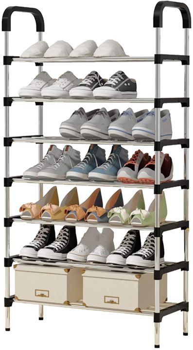 Stainless%20Steel%20Foldable%20Shoe%20Rack%207%20Layers%20Size%20-%20Image%202