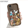 Hontinga for Xiaomi Poco M4 Pro 5G Redmi Note 11 5G Back Cover One Piece Luffy Pattern Ladder Soft Camera Protection Rubber Phone Case. 