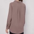 Light Brown Women's Formal Shirt Fashion Top for Office Business Casual Occasions. 