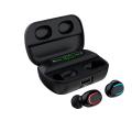 Q13S Bluetooth Wireless Binaural Tws Stereo Business Earbuds With Charging Bin - Black. 
