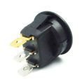 Round Switch 10A 250V AC SPDT ON-OFF Round Rocker Switch With Indicator -1 pcs. 