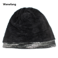 Wenefang AETRUE Knitted Hat Women Skullies Beanies Winter Hats For Men Bonnet Striped Caps Warm Baggy Soft Female Wool Male Beanie Hat. 