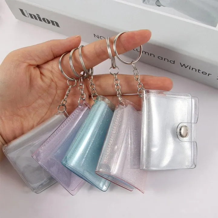 Transparent%20Jelly%20Color%2016%20Pockets%20Card%20Stock%202%20Inch%20Photos%20Holder%20Keychain%20Photo%20Card%20Holder%20Mini%20Photo%20Album%20Binders%20Albums%20-%20Image%202