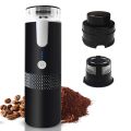 Portable Electric Espresso Cof-fee Machines 6oz Single Serve Mini Cof-fee Maker with Cup Cof-fee Powder and Cap-sule Bin 1200mAh Rechargeable Battery Automatic Brew for Camping Travel Car Hiking Office. 