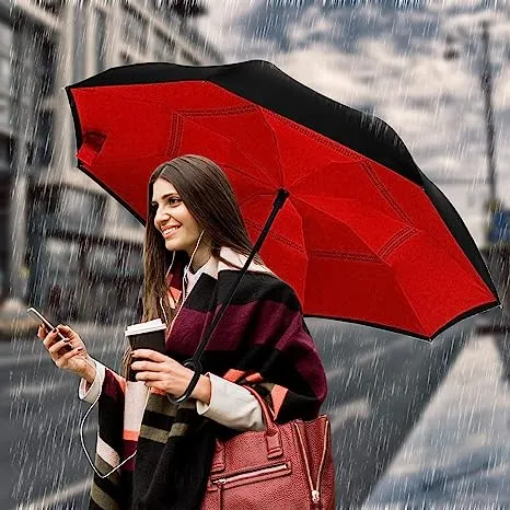 Multicolor%20New%20Unique%20C%20Shape%20Handle%20Double%20Layer%20Folding%20Inverted%20Umbrella,%20Self%20Stand%20Upside-Down%20Rain%20Protection%20-%20Image%202