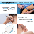 Ranggense Profesional 1/4/7 Pcs Great Stainless Steel Gua Sha Scraping Massage Tool Set for Back, Legs, Arms, Neck, Shoulder and Whole Body Acupoints. 