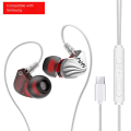 New goods Mi earphone Opp small fit Huawei Sansong headset wearing comfort in-ear HIF wired headset into Type-cI game music. 