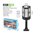 Outdoor Solar Street Wall Light Sensor PIR Motion LED Lamp Remote Control Garden -43SMD. 