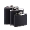Portable Stainless Steel Hip Flask PU Leather Wrapped 9oz Whisky Flagon Leakproof Liquor Flask Wedding Party. 