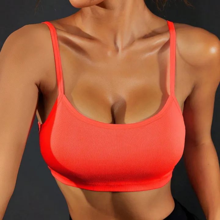 Yoga%20Short%20Upper%20Light%20Back%20Fitness%20Bra%20Bra%20Strap%20Open%20Women's%20Fitness%20Impact%20Shirt%20-%20Image%202