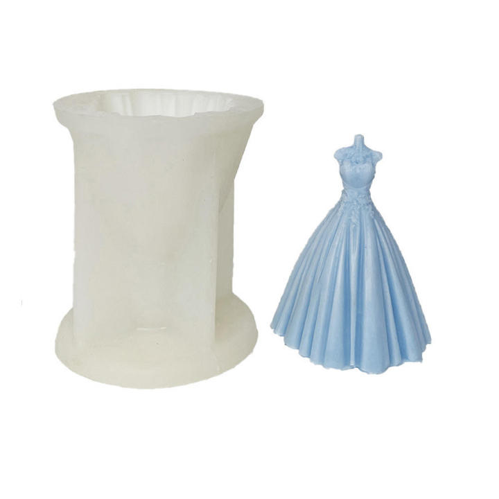 Dress%20Silicone%20Soap%20Mold%20Craft%20Art%20Plaster%20Mould%203D%20Wedding%20Mold%20DIY%20Candle%20Mould%20Bride%20-%20Image%202