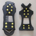 10 Steel Anti Slip Studs Ice Cleats Snow Silicone Shoe Spikes Crampons for Hiking Shoes. 