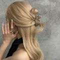 Metal Star Hair Claw Clip Star-Shaped Hair Clamps Star Hair Claw Clip1 Piece Star Hair Jaw Clips Strong Hold Hair Clip Cute Hair Accessories for Women Party Wedding Hairpin. 
