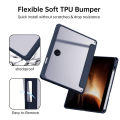 Premium Leather Flip Case For Oneplus Pad 11.61 Inch 2023 With Pencil Holder Hard Pc Shockproof Tri-Fold Hybrid Slim Cover. 