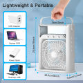 Portable Air Conditioner Usb Desktop Cooler Conditioning Humidifier Mini Cooling Fan. 