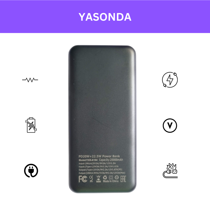 Yosonda%20Power%20Bank%2020000%20mAh,%2022.5%20W%20-%20Image%204