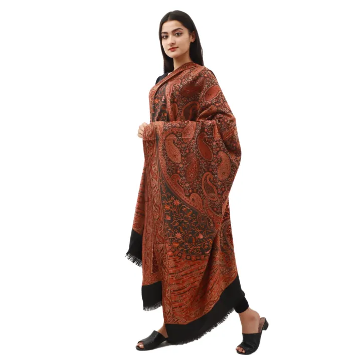 Black%20With%20Maroon%20And%20Golden%20Colour%20Floral%20%20Pasmina%20Shawl%20For%20Women%20-%20Image%203