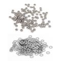 fasdaga 300 Pcs M2 Stainless Steel Fastener: 100 Pcs DIN934 Metric M2 Hex Nuts for Bolt & 200 Pcs DIN125 Flat Washers Spacers. 