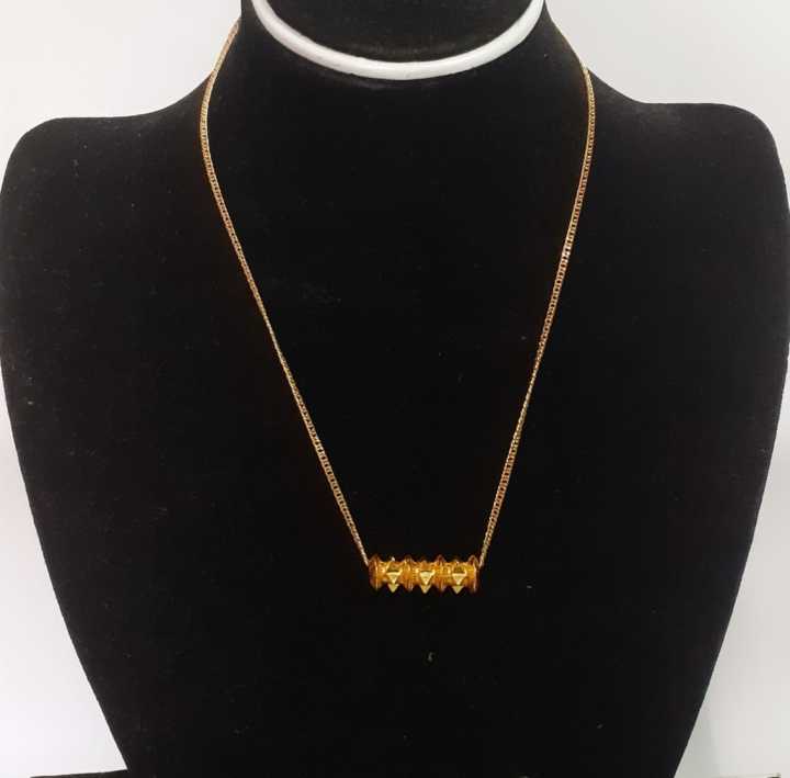 Gold Plated Small Tilhari Chain Necklace /Tilhari chain For Women