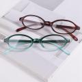 Oval Small Oval Frame Glasses Fashion Y2k PC Optical Myopia Glasses  Round Frame Flat Spectacle Glasses Daily. 