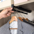 Pants Rack Top Mounted Vertical Pull-out Wardrobe Crossbar Hanger. 