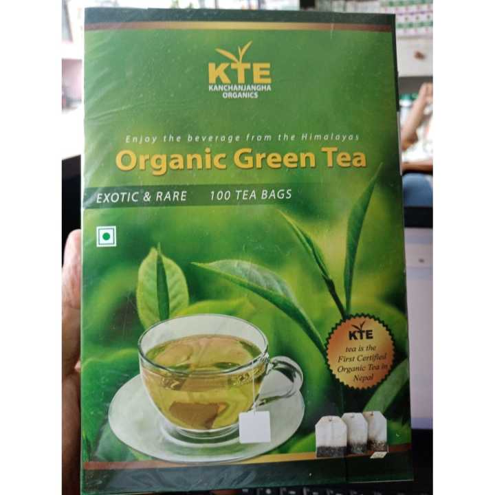 Green Tea / 100 tea bags / KTE Green tea / 1st Certified green tea