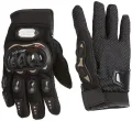 Pro Biker Black Grip Full Gloves For Men. 