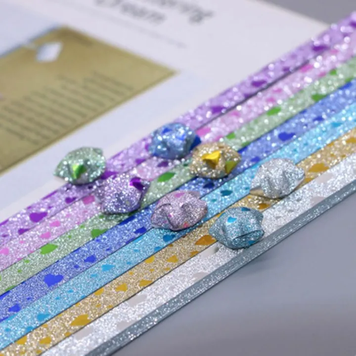 Cute%20Colorful%20Star%20Origami%20Paper%20Cartoon%20Art%20Craft%20Star%20Paper%20Strip%20Lucky%20Star%20Single%20Sided%20Folding%20Star%20Home%20Decoration%20-%20Image%206