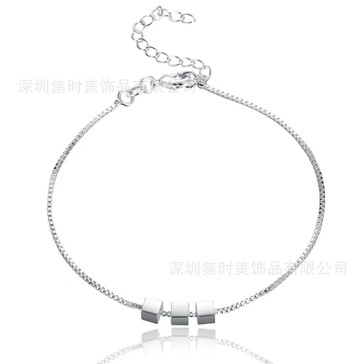 %E3%80%90Special%20offer%E3%80%91West%20Lake%20American%20Silver%20Jewelry%20Square%20Chain%20Bracelet%20Women's%20Jewelry%20-%20Image%205