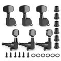 Professional Metal Guitar String Tuning Pegs Totally Closed Machine Head Knob Guitar Tuner 3L3R Configuration String Tuners Acoustic Guitar. 