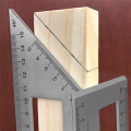 Multifunctional Square 45+90 Degree Gauge Angle Ruler T-Shaped Measuring Woodworking Ruler Tool. 