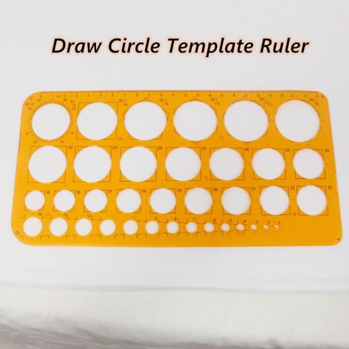Printable Circular Ruler Template Ruler Drawing Ruler Special Ruler For Drawing Circle Draw A ...
