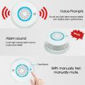 Smart Wireless WIFI+APP Fire Smoke & Temperature Sensor Wireless Smoke Temperature Detector Home Security Alarm System. 