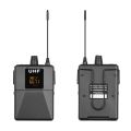 UHF Wireless Microphone ystem with Microphone Body-pack Transmitter and Receiver. 