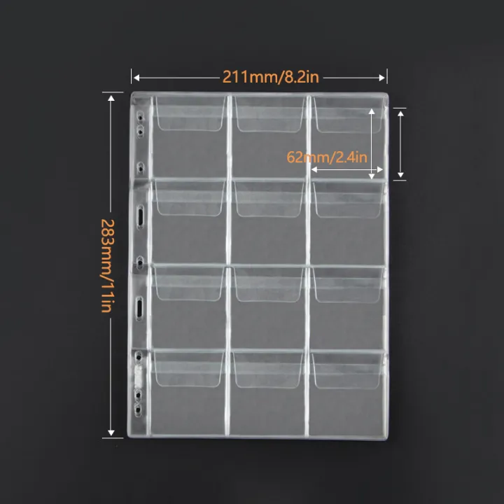 9/12%20Grids%20Classic%20Plastic%20Coin%20Holder%20Sheet%20Storage%20Collection%20Money%20Album%20Case%20For%20Collection%20Album%20Photo%20Storage%20-%20Image%202
