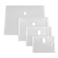 Thickened A4/A5/A7/A8 File Folder Waterproof Transparent Document Folder Plastic File Bag Students. 