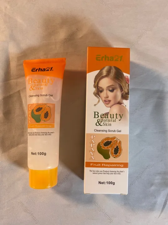Erha%2021%20Beauty%20&%20Natural%20Skin%20Papaya%20Cleansing%20Scrub%20Gel%20100g%20-%20Image%203