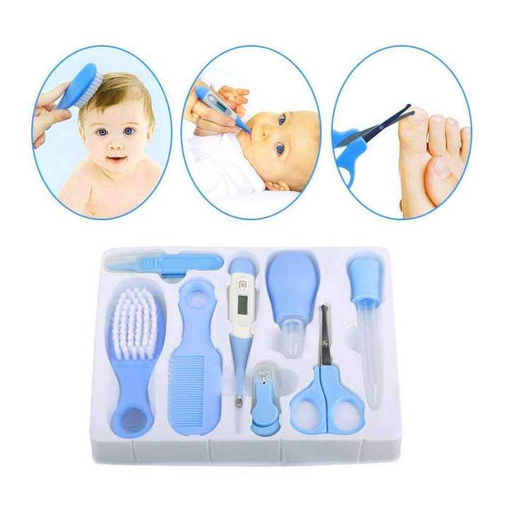 8Pcs Baby Healthcare & Grooming Kit Set - Infant Nursery Set Newborn Baby Care Kit Healthcare Kits, Nursery Essential Set for Baby
