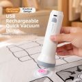 Space Saver Rechargeable Electric Vacuum Pump Lightweight Low Noise Vacuum Bag Pump Mini Portable Compressed Bag Air Pump Travel Storage. 