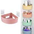 Wall Mounted Waterproof Sucker Corner Triangle Shelf Bathroom Kitchen Storage Rack-1 Piece - Storage Racks |. 