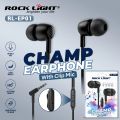 Rock Light EP01  Ear Phones for Crystal-Clear Sound With Clip Mic | Earphone. 