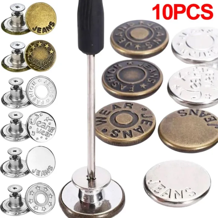 10Pcs/pack%20Adjustable%20With%20Screwdriver%20Jeans%20Buttons%20Clothing%20Pants%20Nail%20Free%20Waist%20Extenders%20Button%2017mm%20Sewing%20Accessories%20Waist%20Buckle%20Jeans%20-%20Image%205